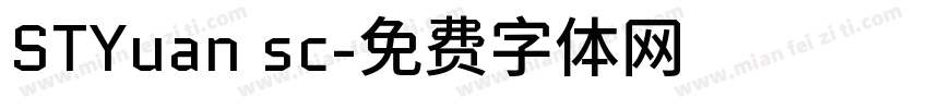 STYuan sc字体转换